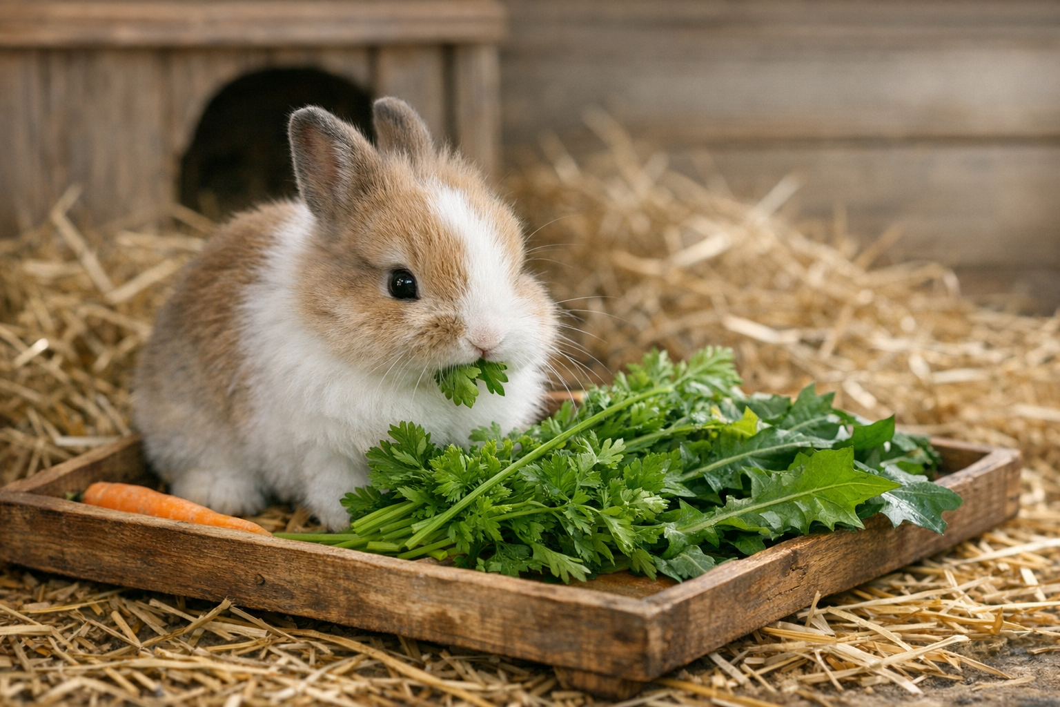 Alimentation du lapin domestique : foin, légumes et granulés sans pièges