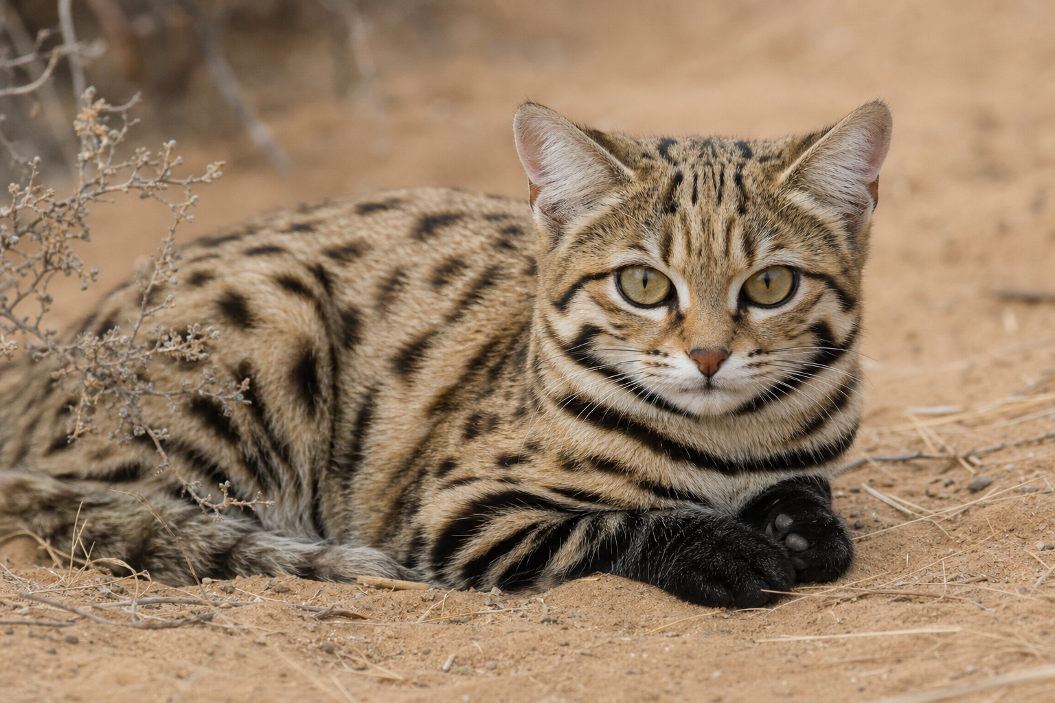 Chat à Pieds Noirs : le petit félin sauvage d’Afrique