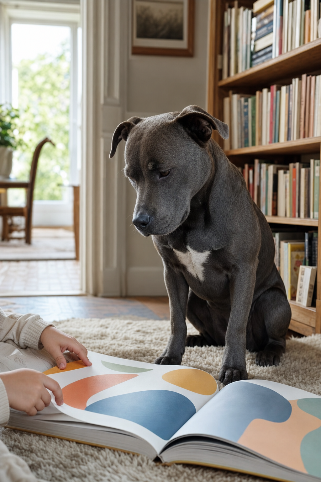 Le chien Bleu de Nadja est un album jeunesse, pas une race