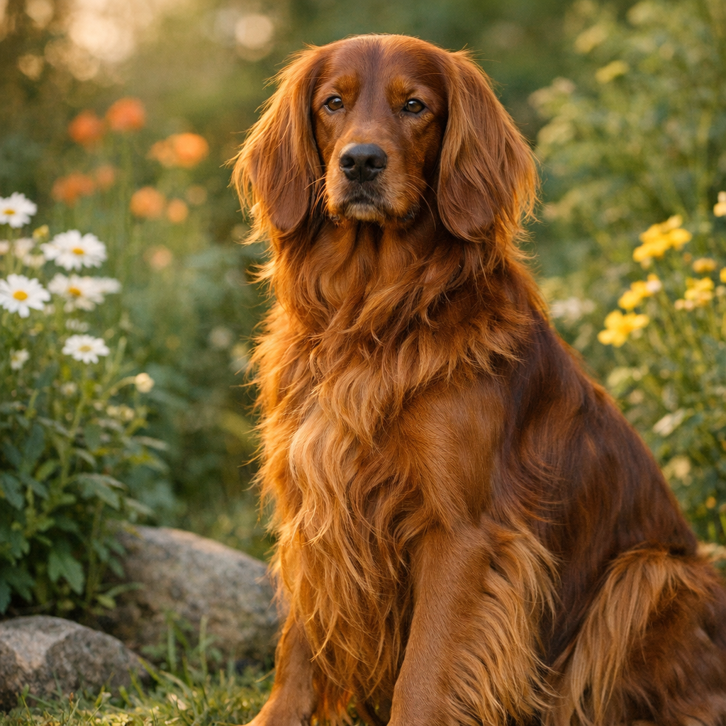 Quel Chien roux à poil long peut convenir à votre foyer ?
