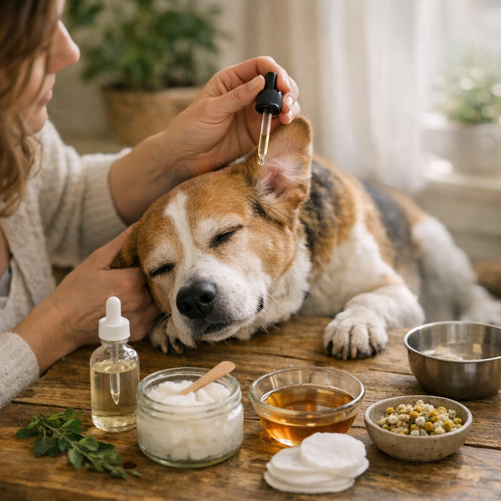 Quels remèdes de grand-mère pour soulager un chien qui se gratte les oreilles&nbsp;?