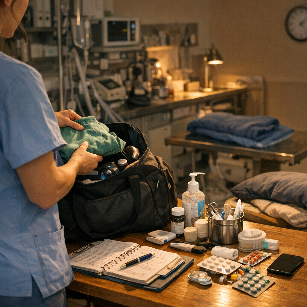 Préparer une consultation, une urgence ou une nuit à la clinique