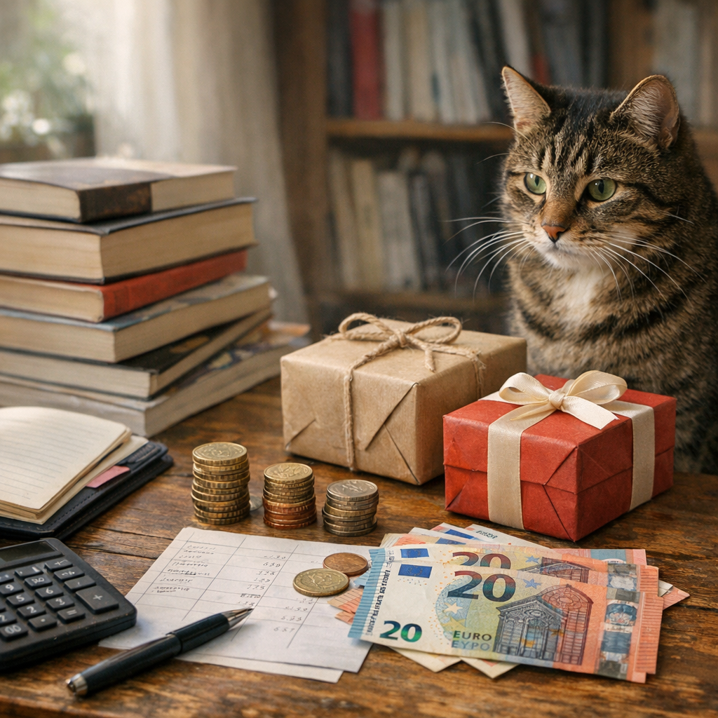 Tableau prix&nbsp;: budget librairie, cadeau et vrai chat de gouttière
