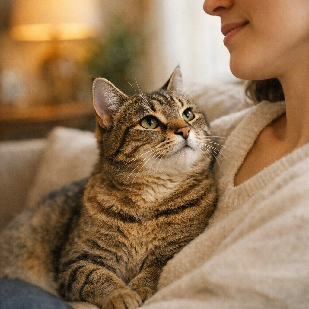 Mon chat me mordille le visage : 7 causes et bons réflexes