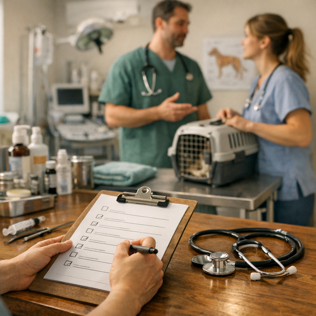 Services, équipe et checklist avant la consultation