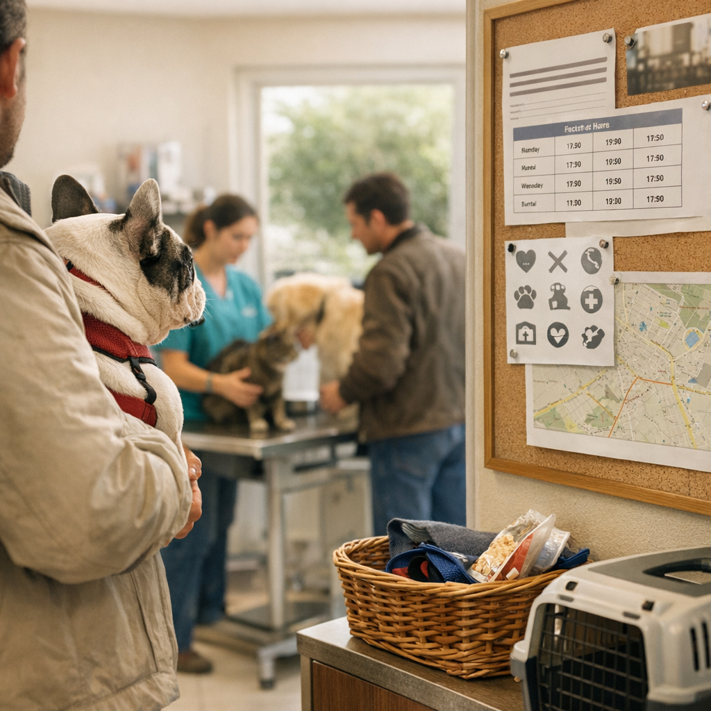 Horaires, services et zones proches&nbsp;: ce qu’il faut vérifier selon votre animal