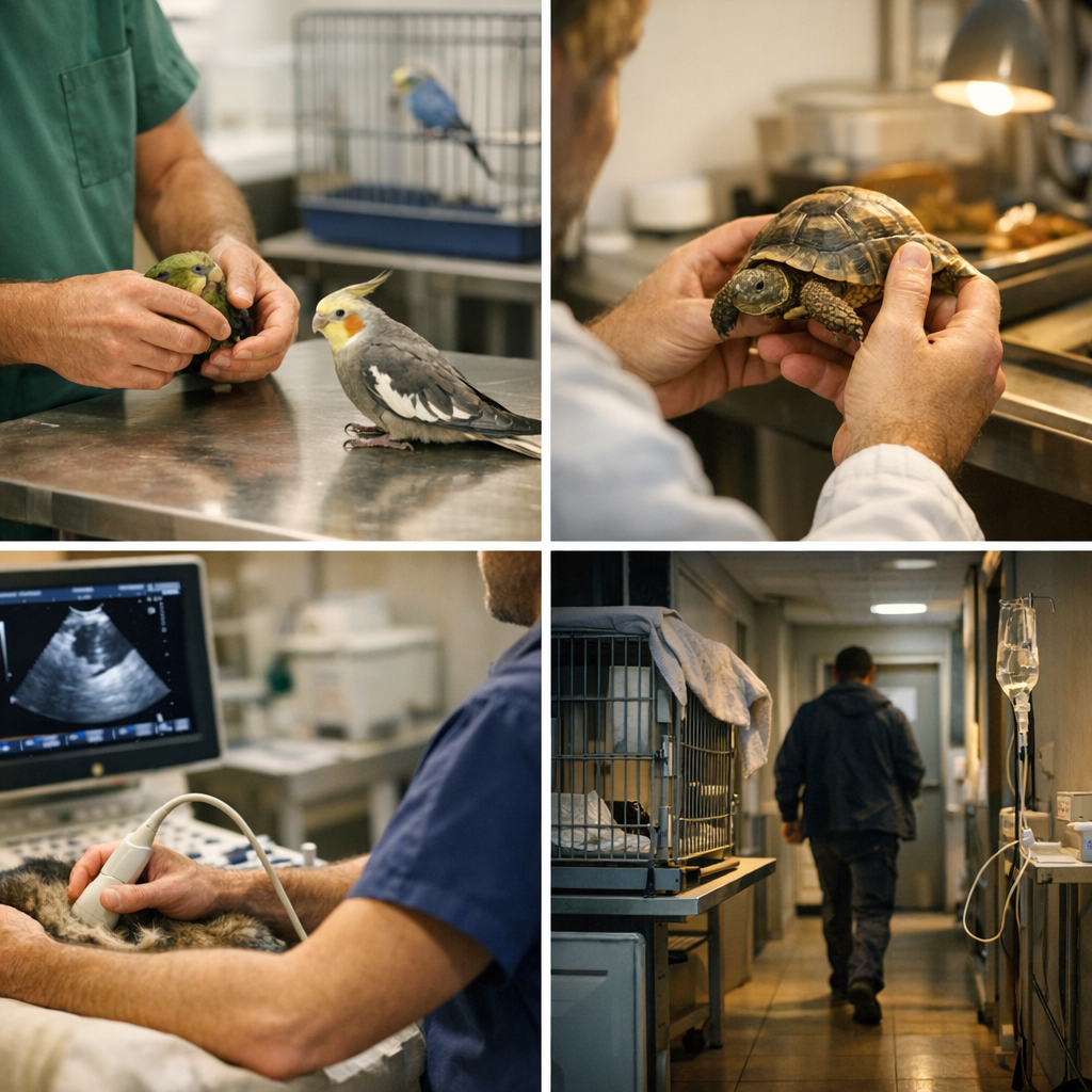 Tarifs vétérinaires à prévoir : oiseaux, tortue, échographie et nuit