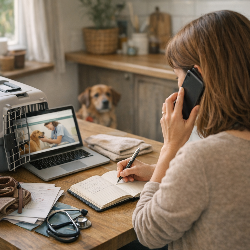 Préparer le contact et le rendez-vous avec l’équipe vétérinaire